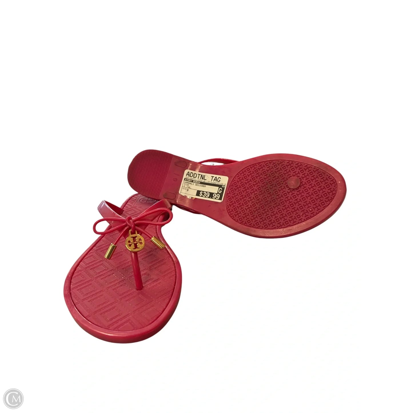 Sandals Designer By Tory Burch In Pink, Size: 9