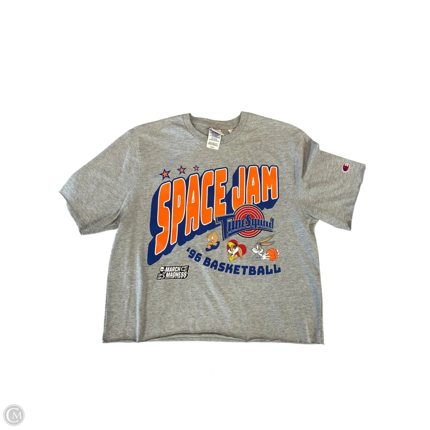 Top Short Sleeve Basic By Champion In Grey, Size: M