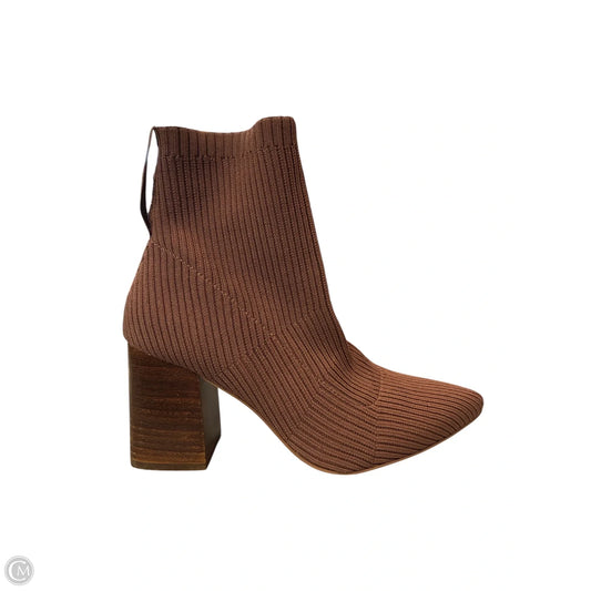 Boots Ankle Heels By Cme In Brown, Size: 8