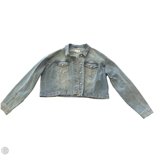 Jacket Denim By Clothes Mentor In Blue Denim, Size: Xxl