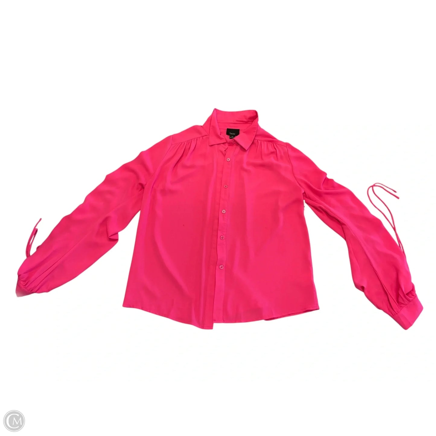 Blouse Long Sleeve By Lumiere In Pink, Size: L