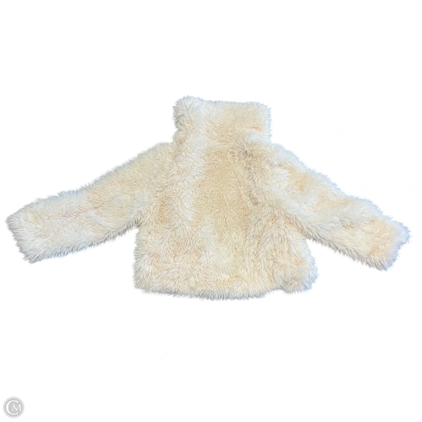 Coat Faux Fur & Sherpa By Versona In Cream, Size: Xxl