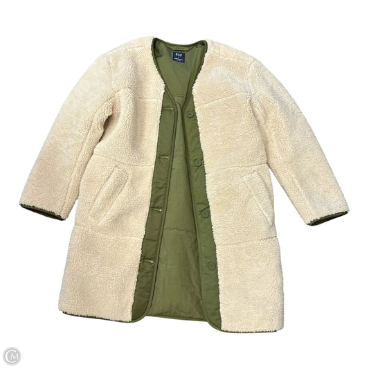 Coat Faux Fur & Sherpa By Gap In Beige, Size: S