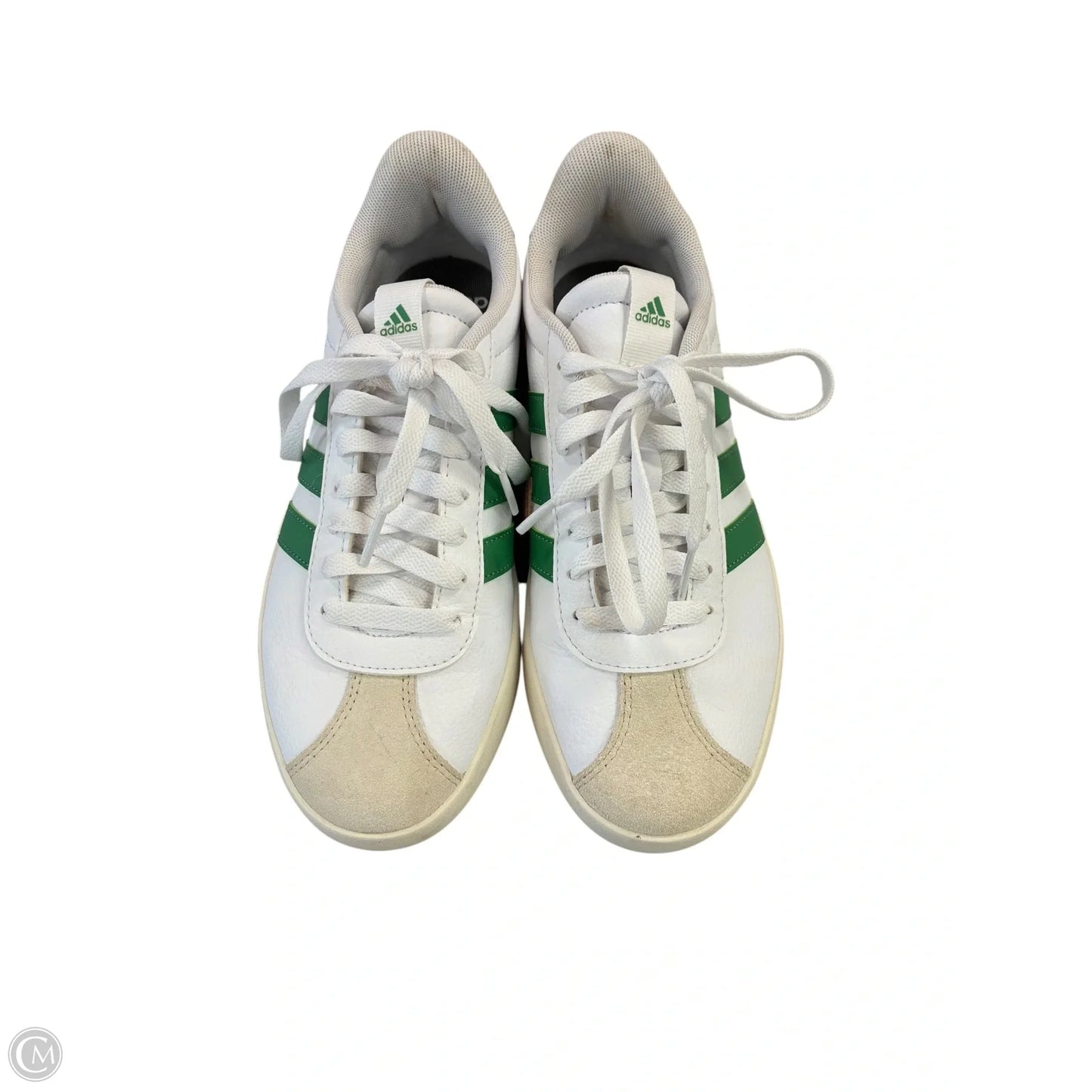 Shoes Sneakers By Adidas In Green & White, Size: 8