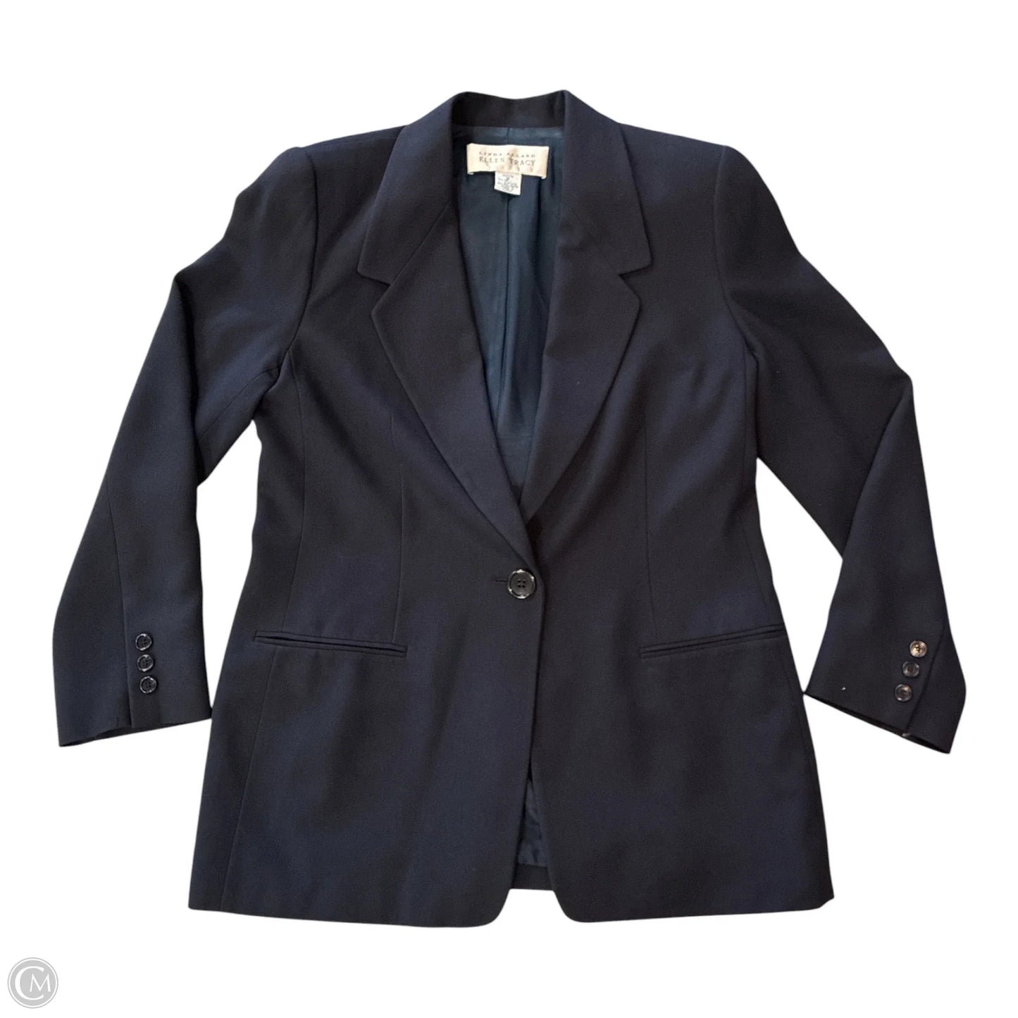 Blazer By Linda Allard In Navy, Size: Mp