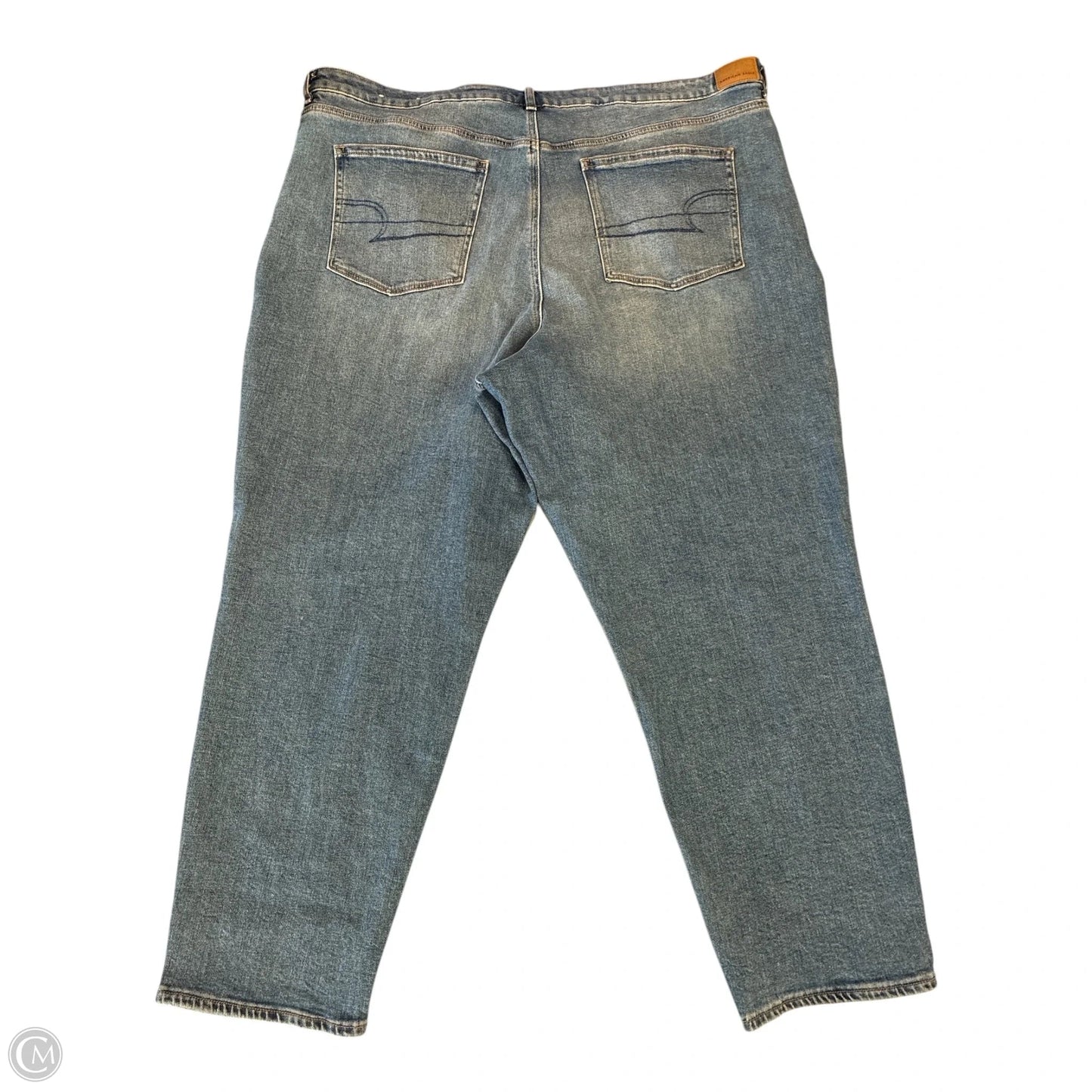 Jeans Straight By American Eagle In Blue Denim, Size: 24