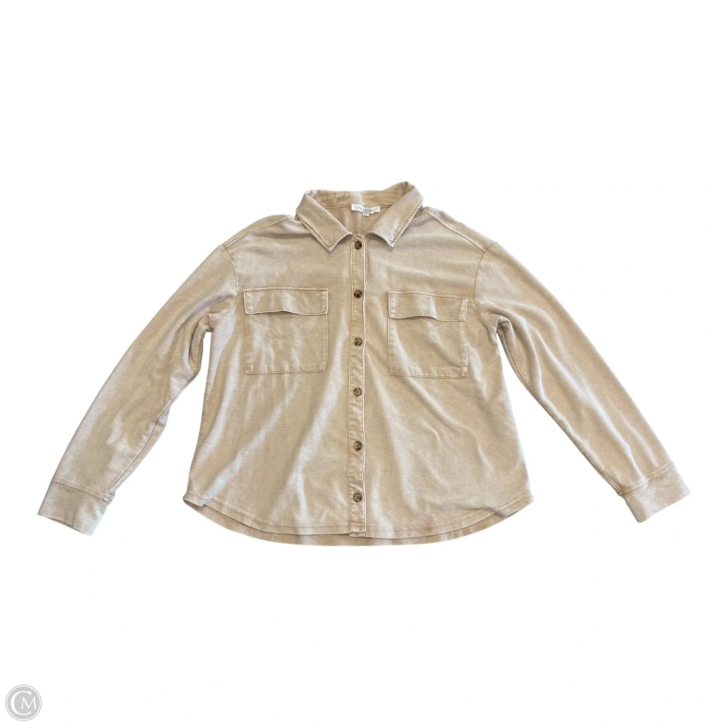 Top Long Sleeve By Jane And Delancey In Beige, Size: L