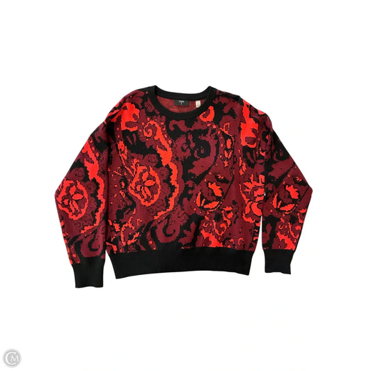 Sweater By T Tahari In Black & Red, Size: Xl