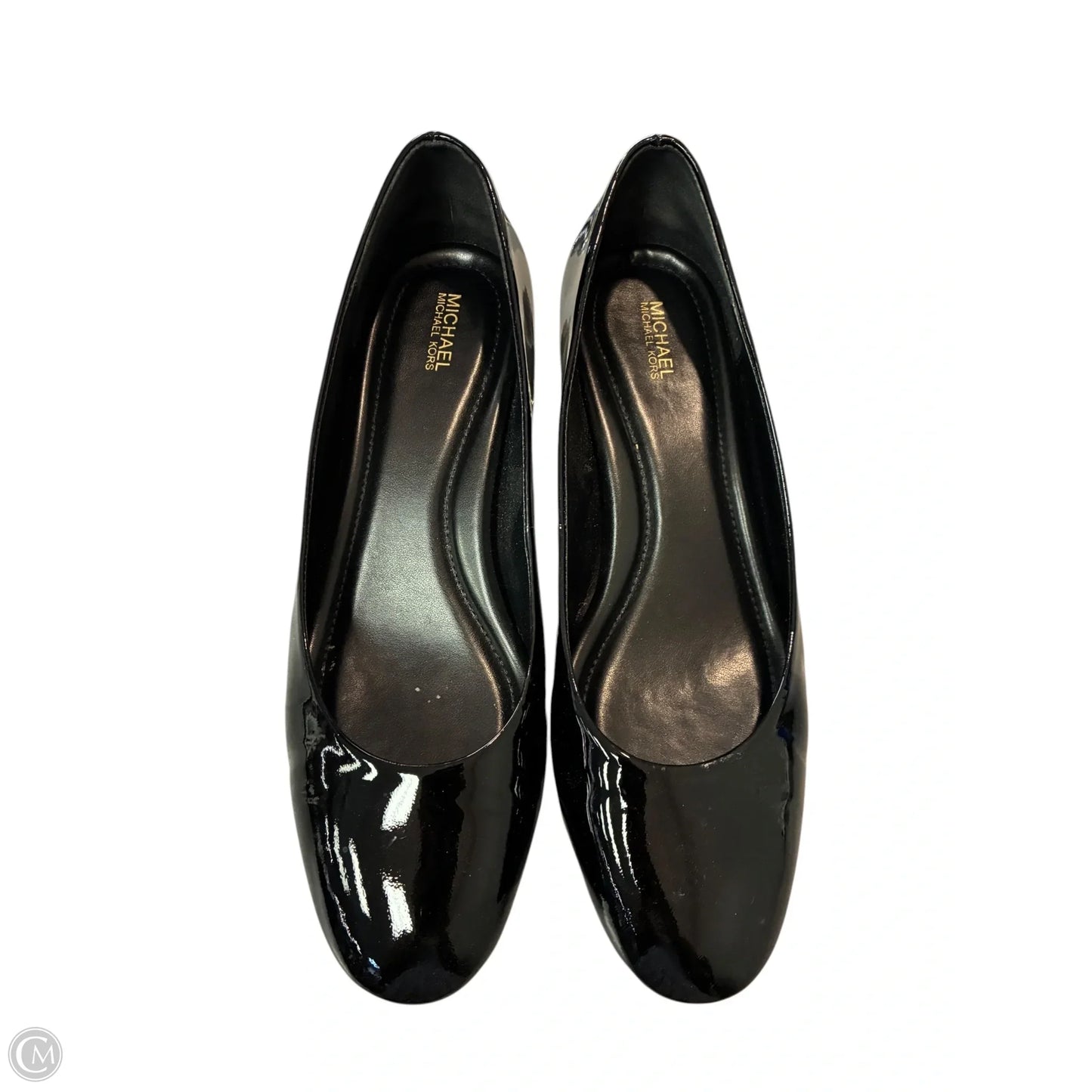 Shoes Heels Block By Michael By Michael Kors In Black & Gold, Size: 10