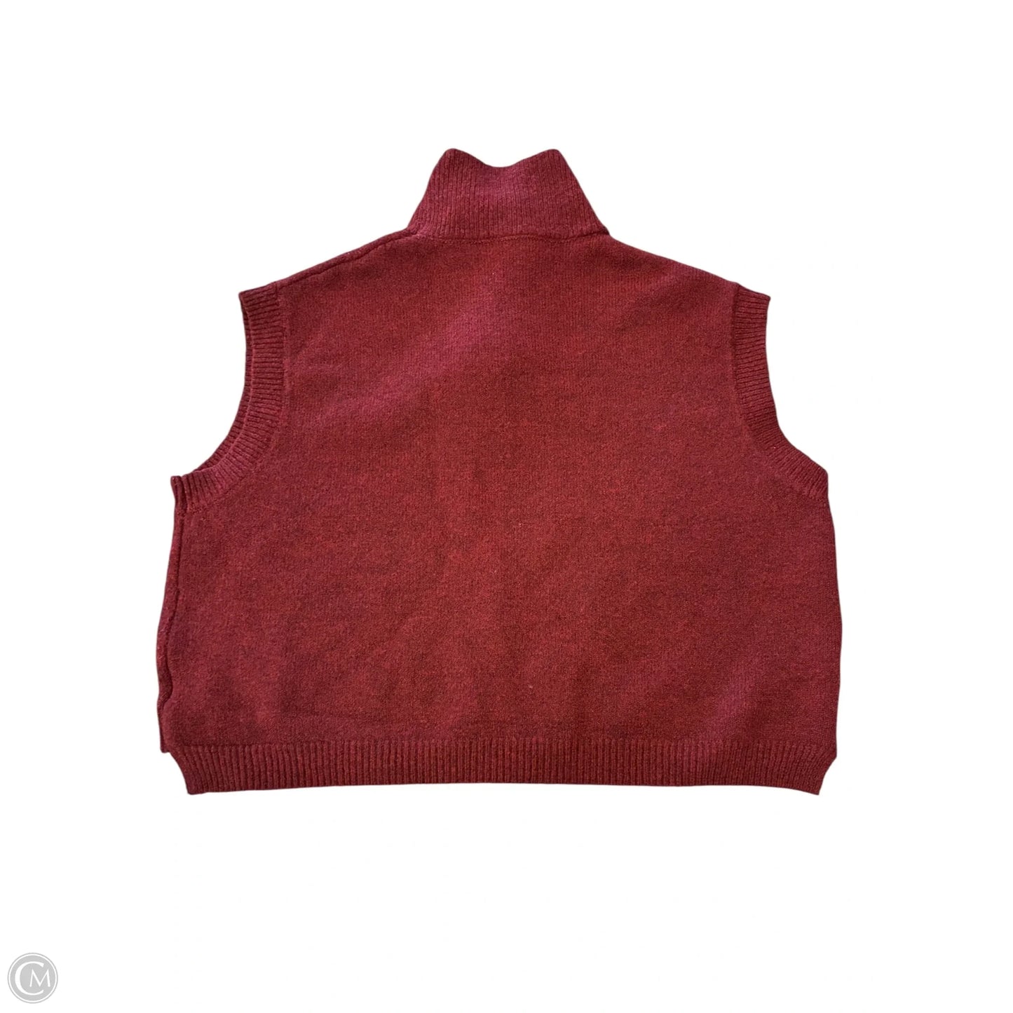 Vest Sweater By Dazy In Red, Size: M