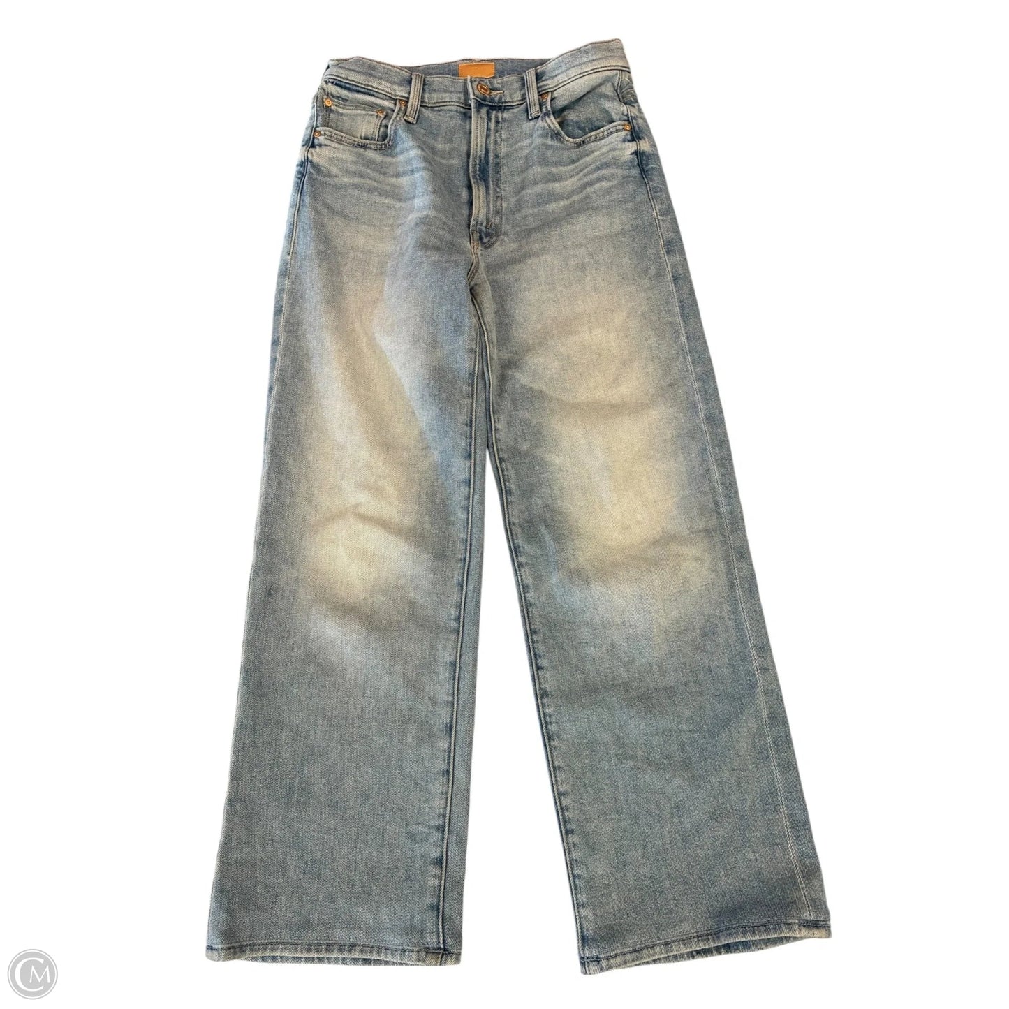 Jeans Straight By Mother In Blue Denim, Size: 4