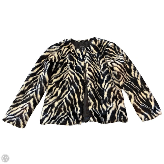 Coat Faux Fur & Sherpa By T Tahari In Animal Print, Size: S