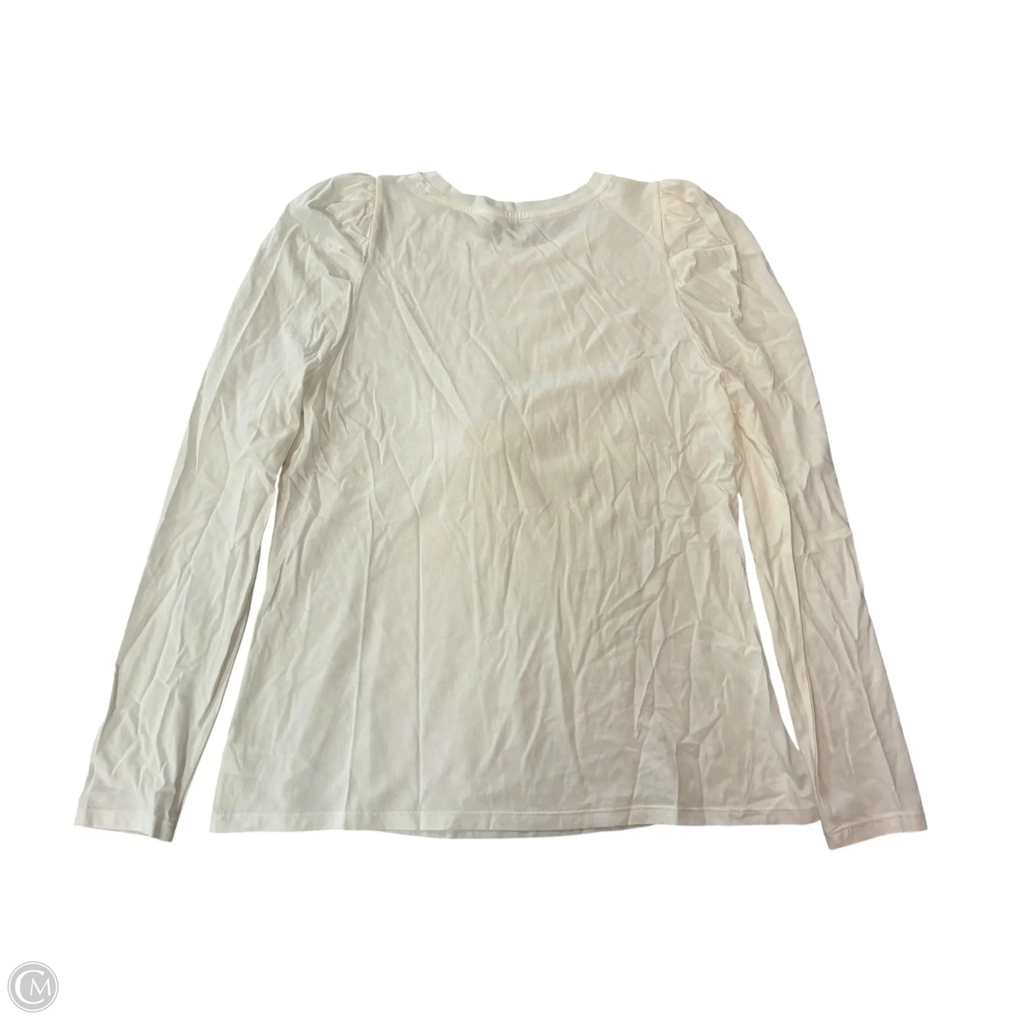 Top Long Sleeve By Crown And Ivy In White, Size: L