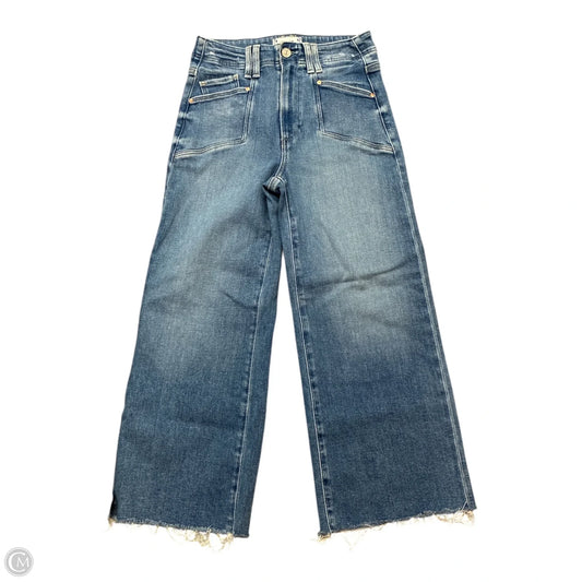Jeans Wide Leg By Paige In Blue Denim, Size: 4