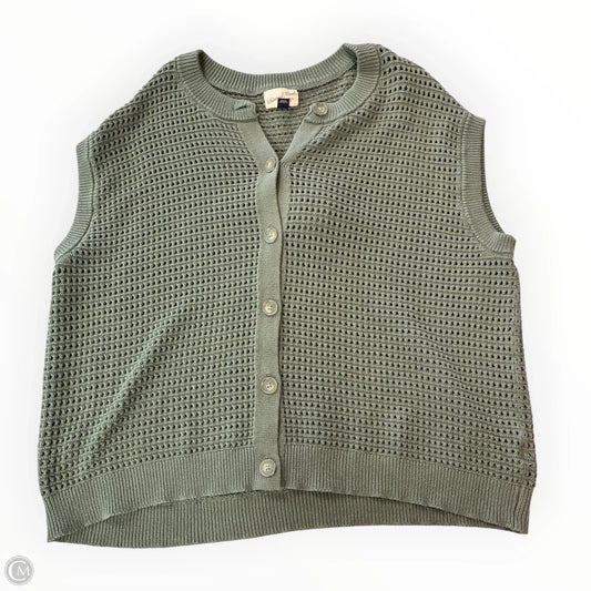 Vest Sweater By Universal Thread In Green, Size: Xl