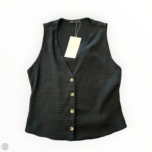 Top Sleeveless By Zara In Black, Size: L