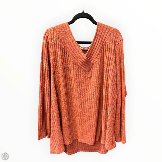 Top Long Sleeve By Cmf In Ombre Print, Size: 4x