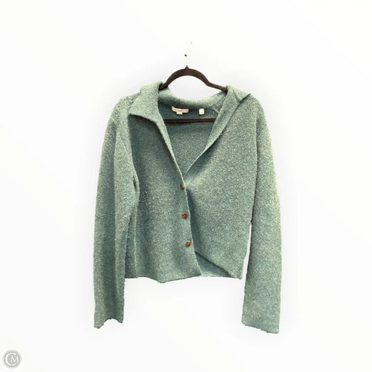 Sweater Cardigan By Vince In Green, Size: Xl