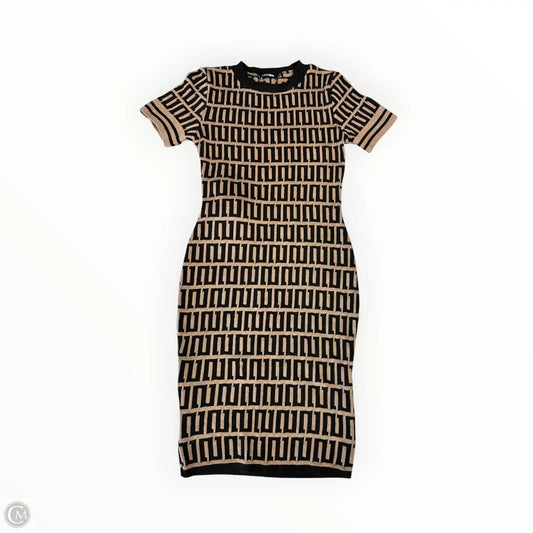 Dress Casual Short By Fashion Nova In Black & Tan, Size: S