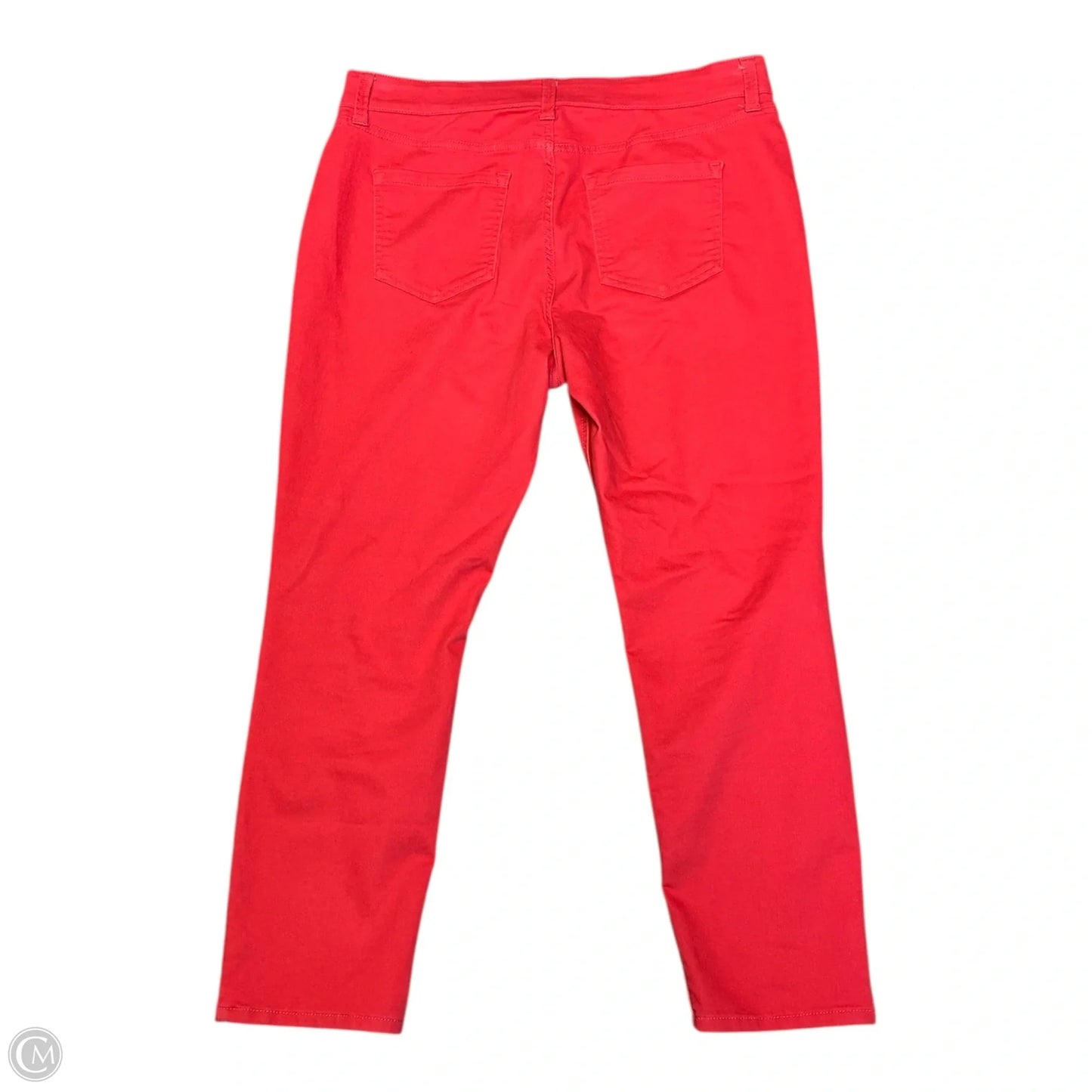 Jeans Straight By Liz Claiborne In Red, Size: 16