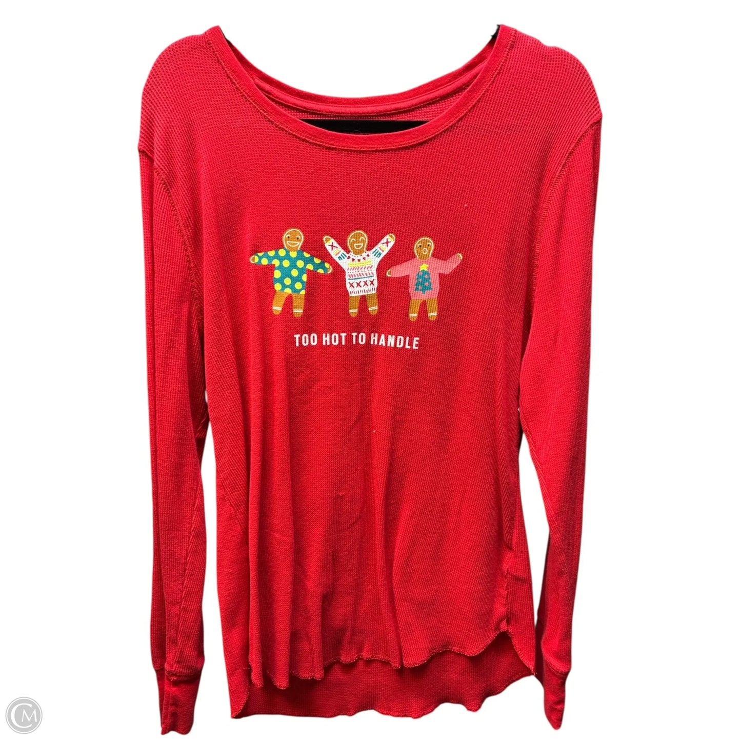 Top Long Sleeve Basic By Old Navy In Red, Size: Xxl