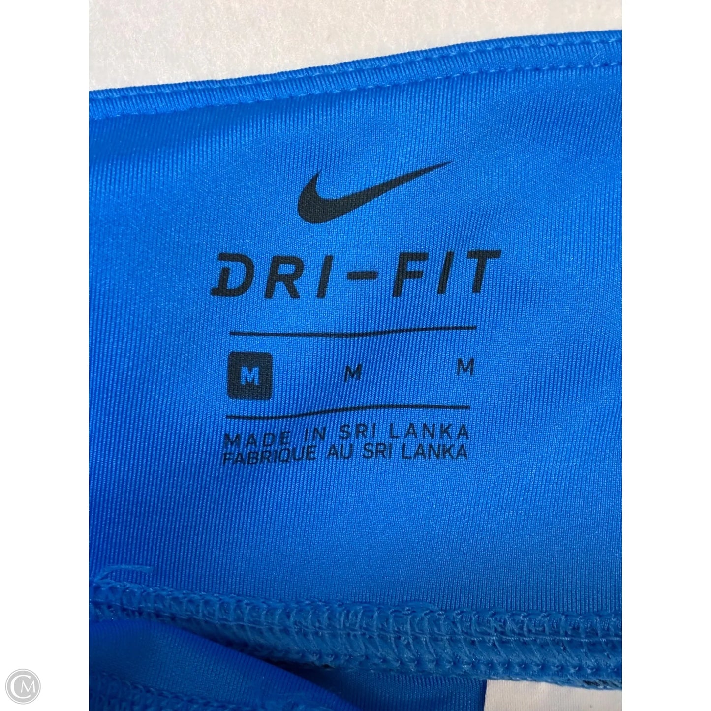 Athletic Leggings By Nike In Blue, Size: M