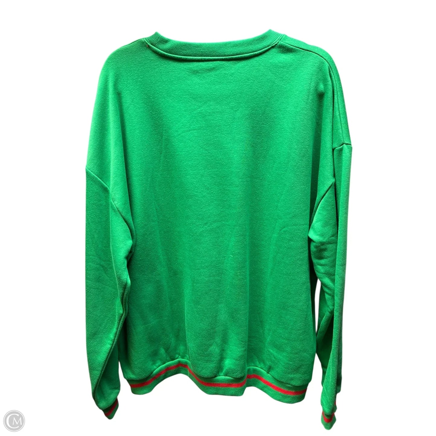 Sweatshirt Crewneck By Clothes Mentor In Green, Size: Xxl
