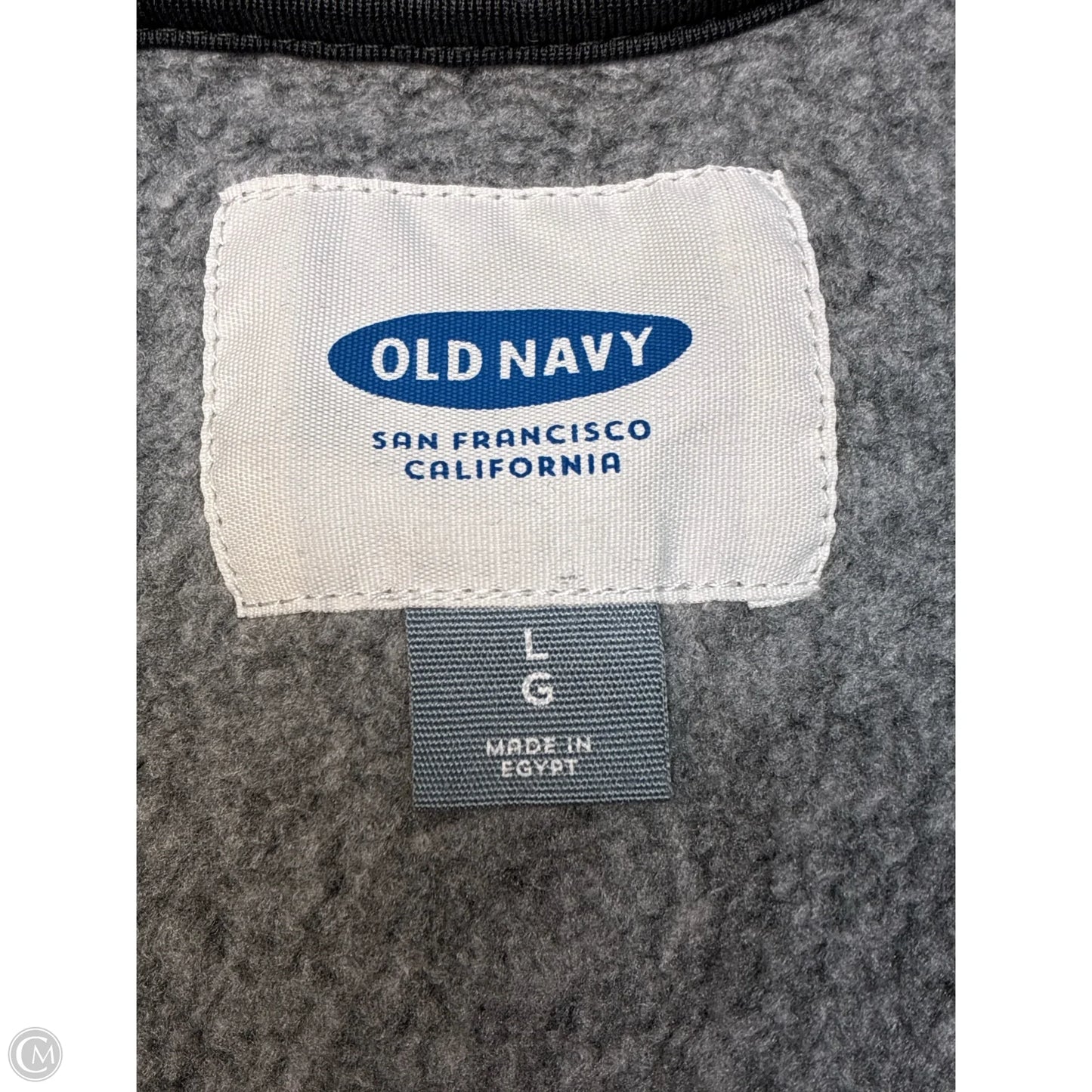 Sweatshirt Collar By Old Navy In Grey, Size: L