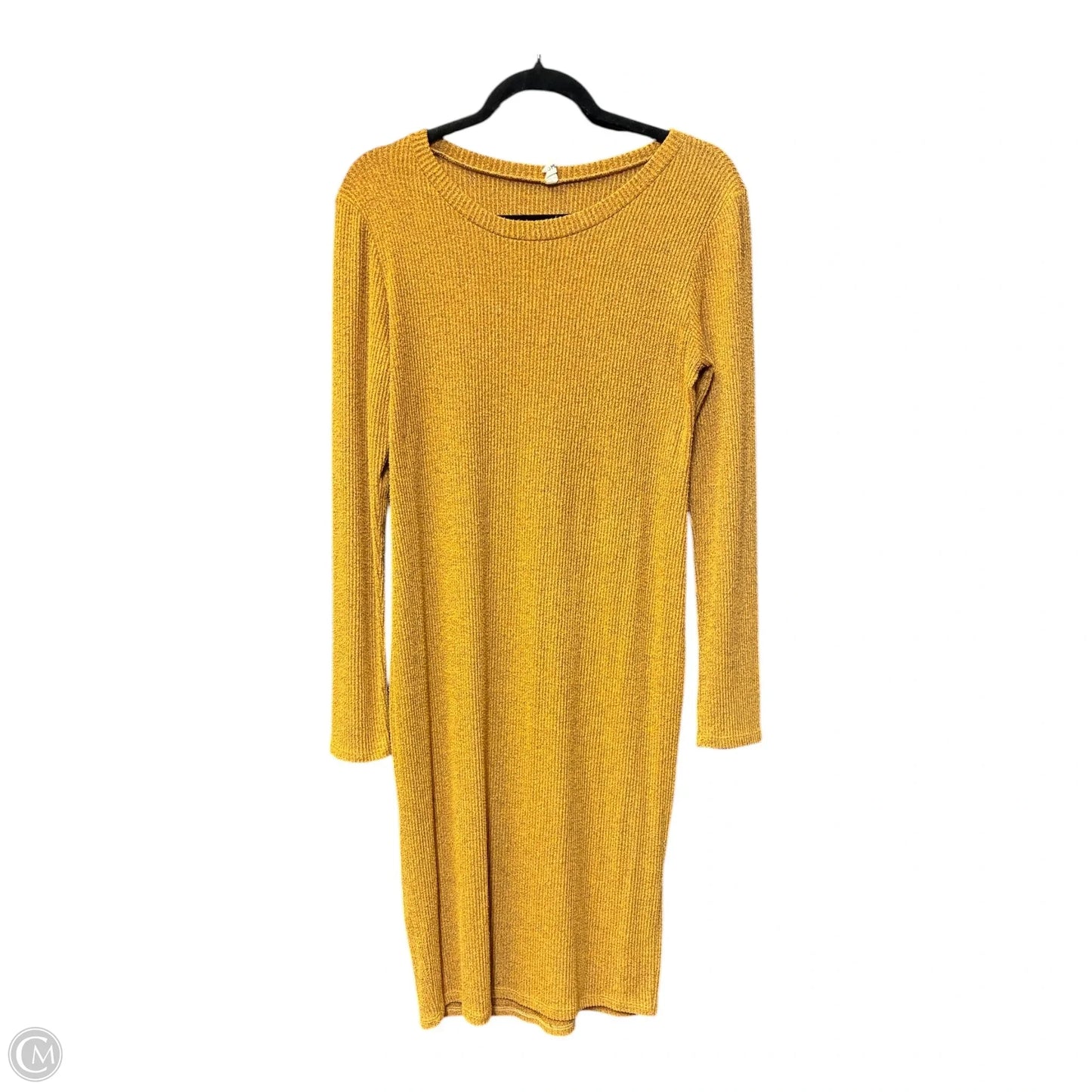 Dress Casual Midi By Clothes Mentor In Orange, Size: L
