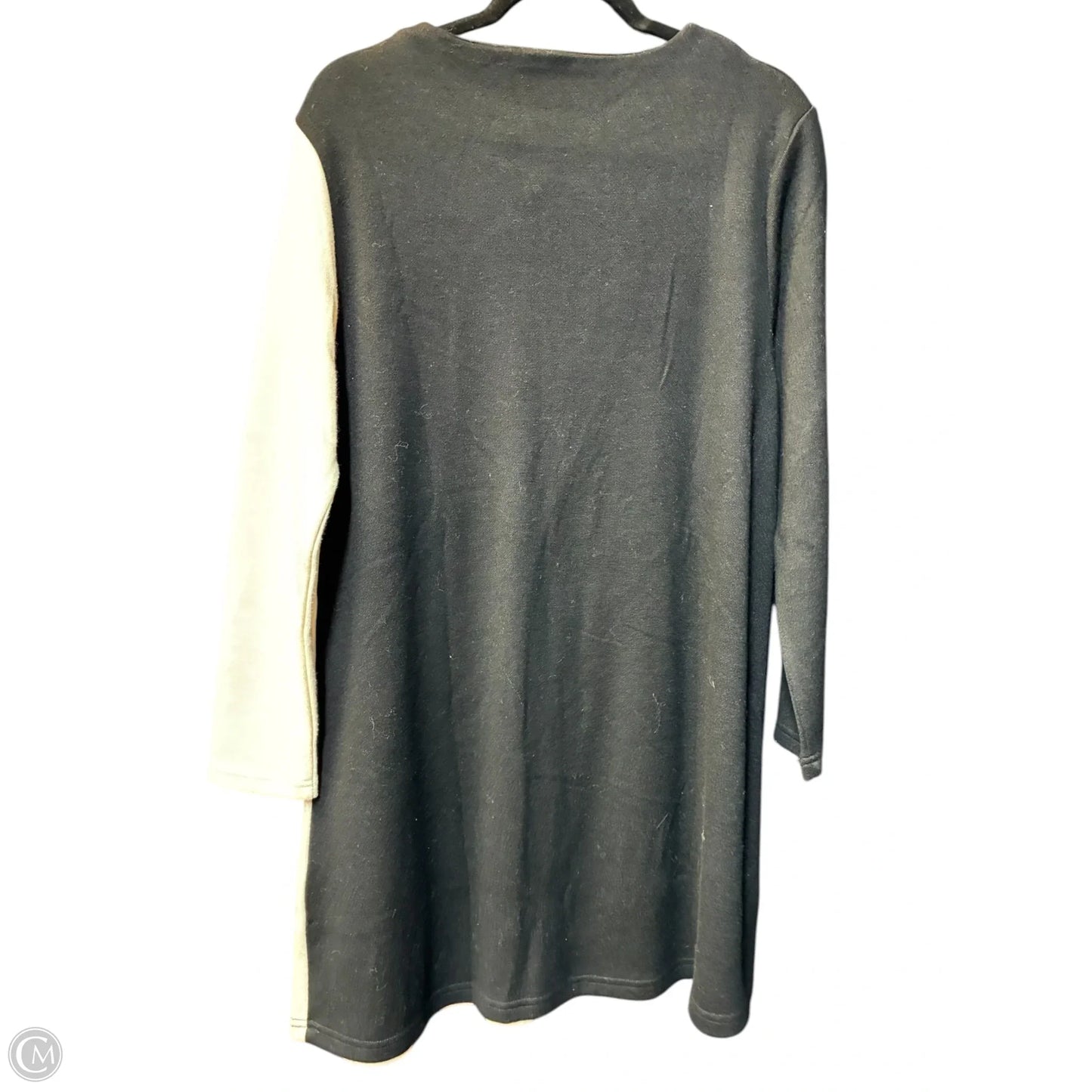 Dress Sweater By Clothes Mentor In Black & Cream, Size: Xl