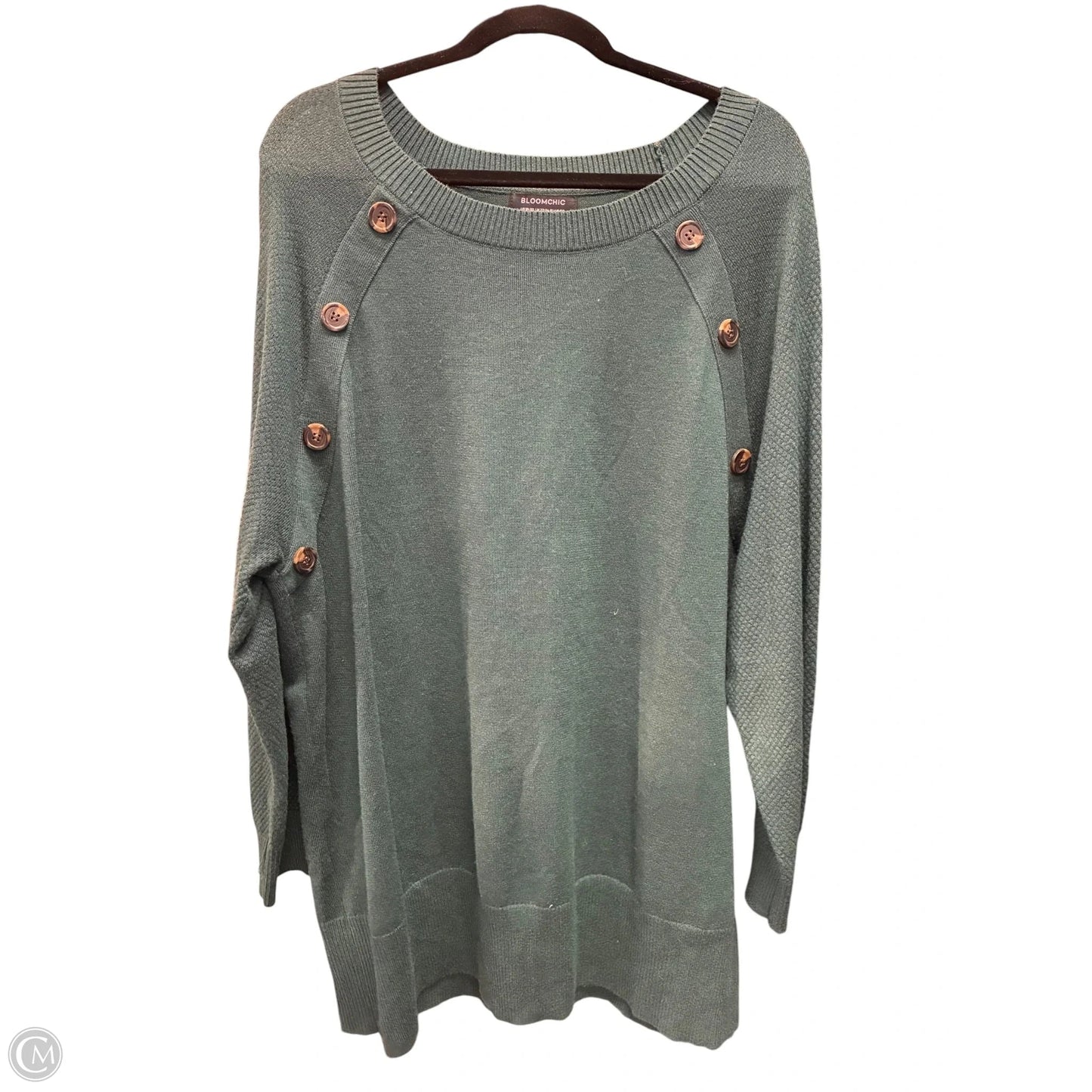 Sweater By Bloomchic In Green, Size: 1x