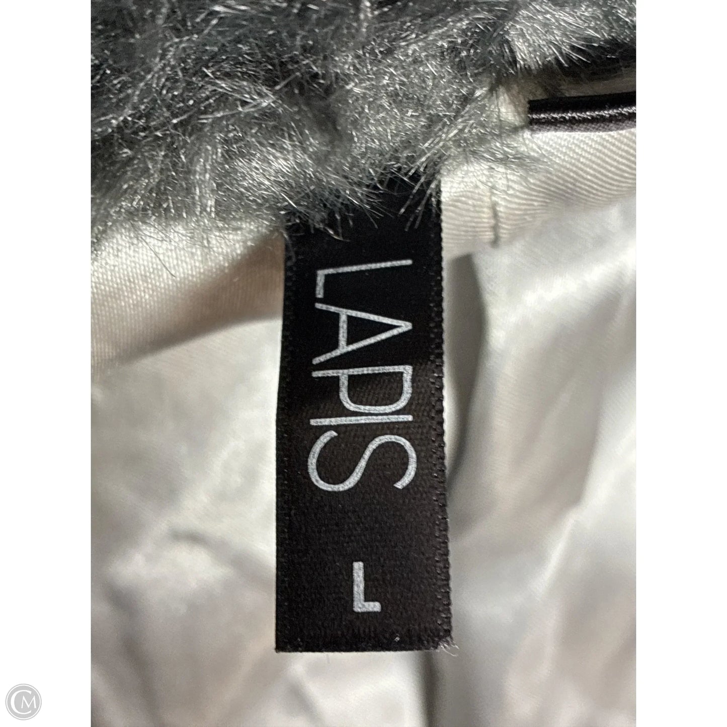 Vest Faux Fur & Sherpa By Lapis In Grey, Size: L