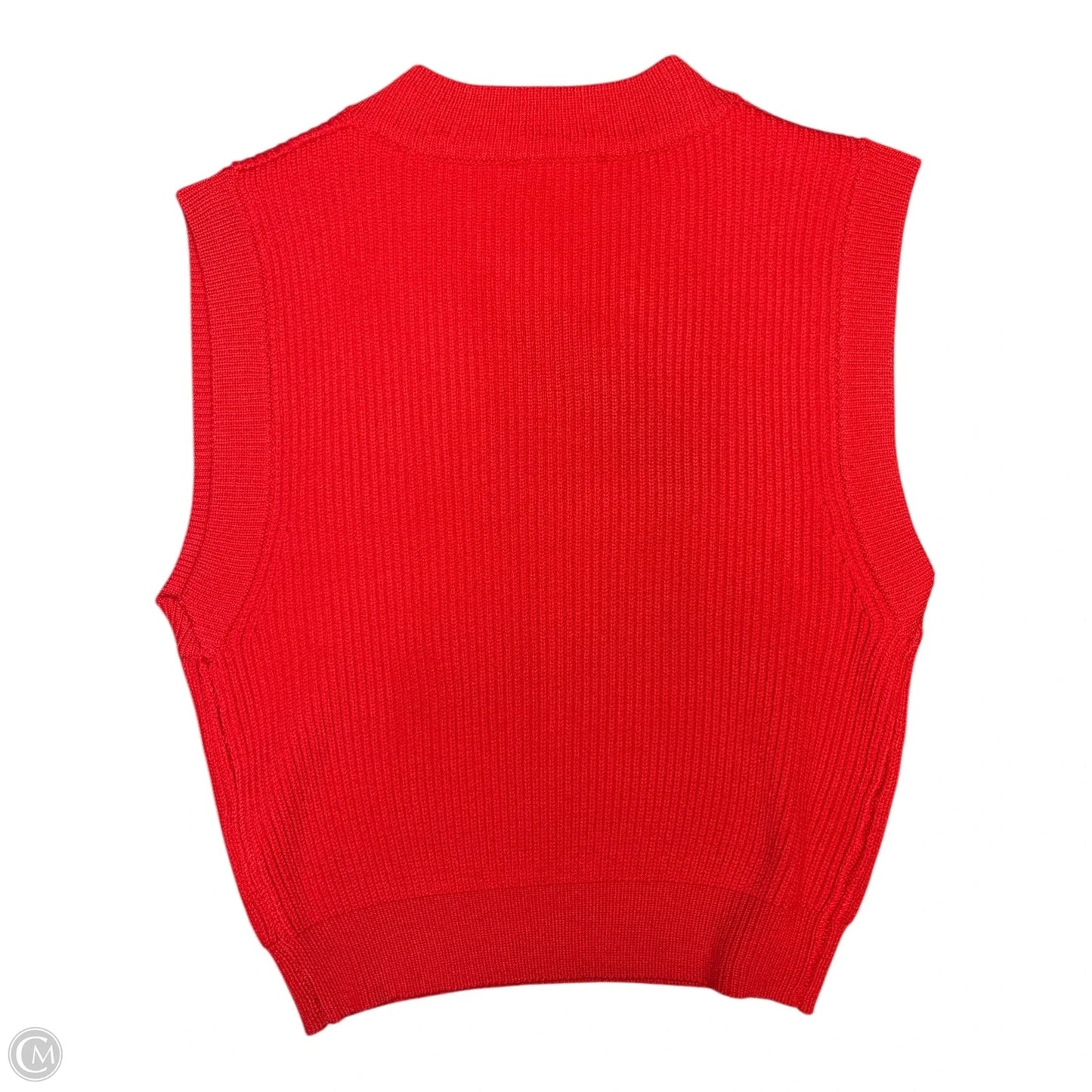 Vest Sweater By English Factory In Red, Size: S