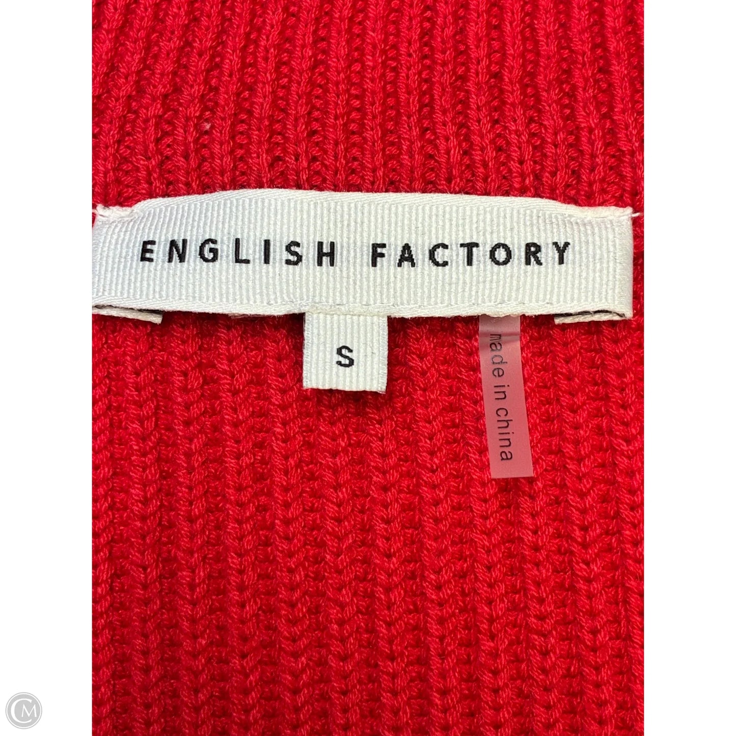 Vest Sweater By English Factory In Red, Size: S