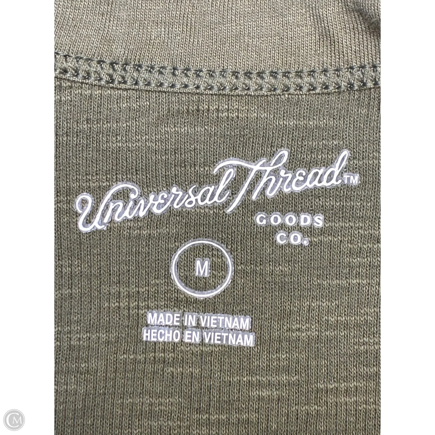 Top Sleeveless By Universal Thread In Green, Size: M