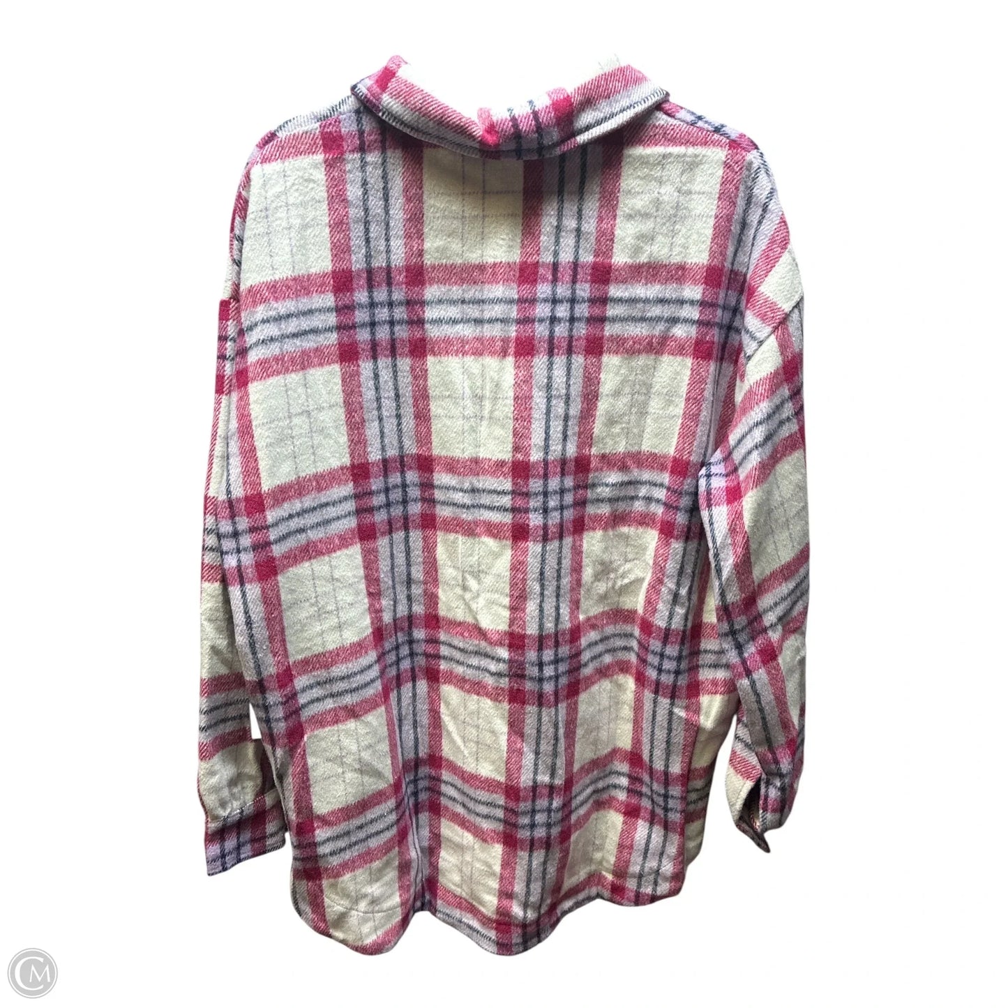 Jacket Shirt By Clothes Mentor In Plaid Pattern, Size: Xl