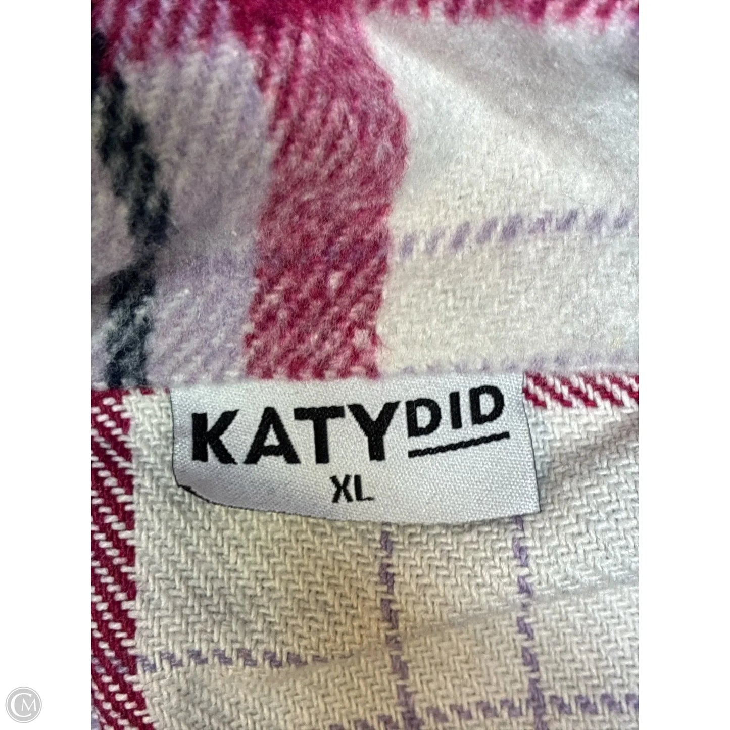 Jacket Shirt By Clothes Mentor In Plaid Pattern, Size: Xl
