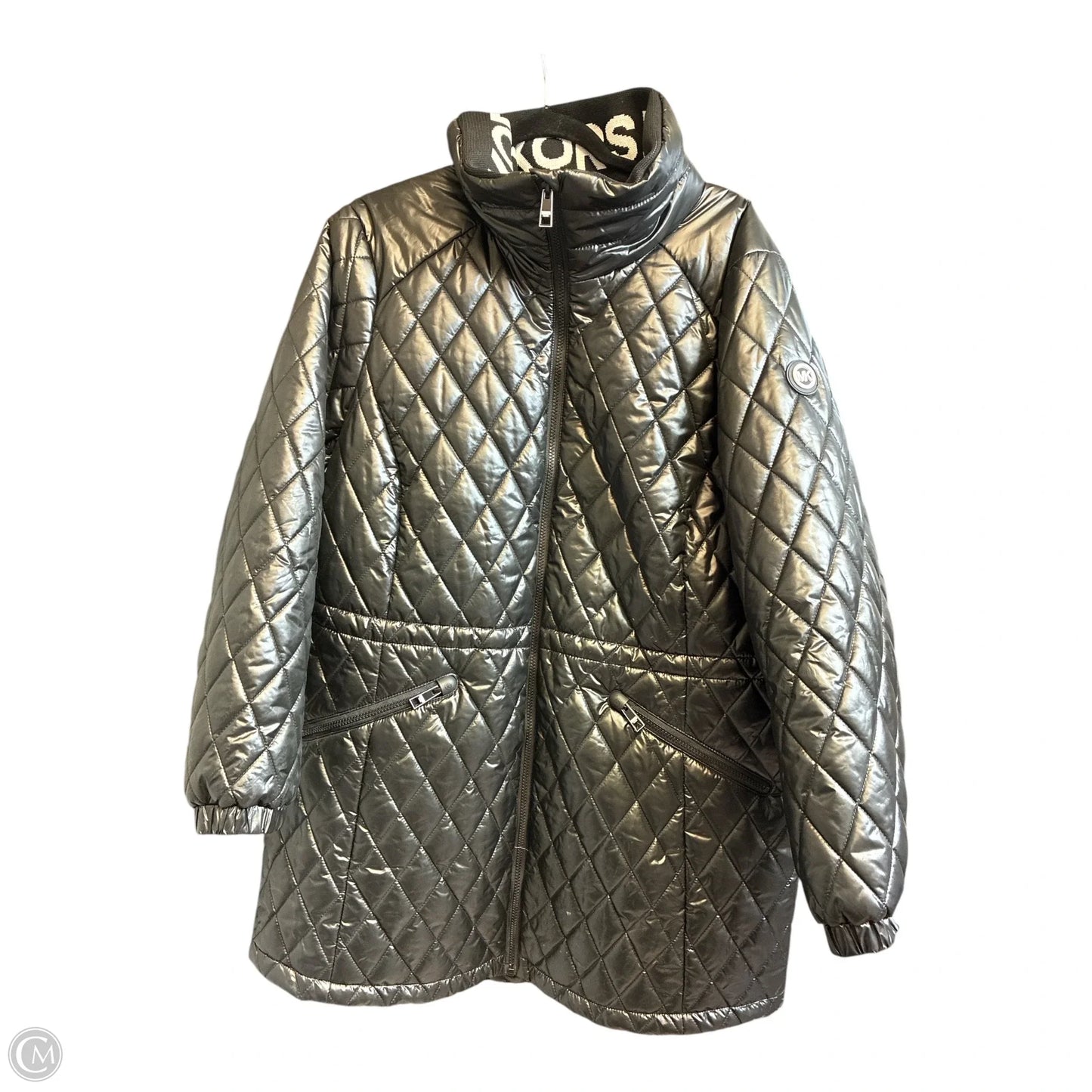 Jacket Designer By Michael Kors In Black, Size: 2x