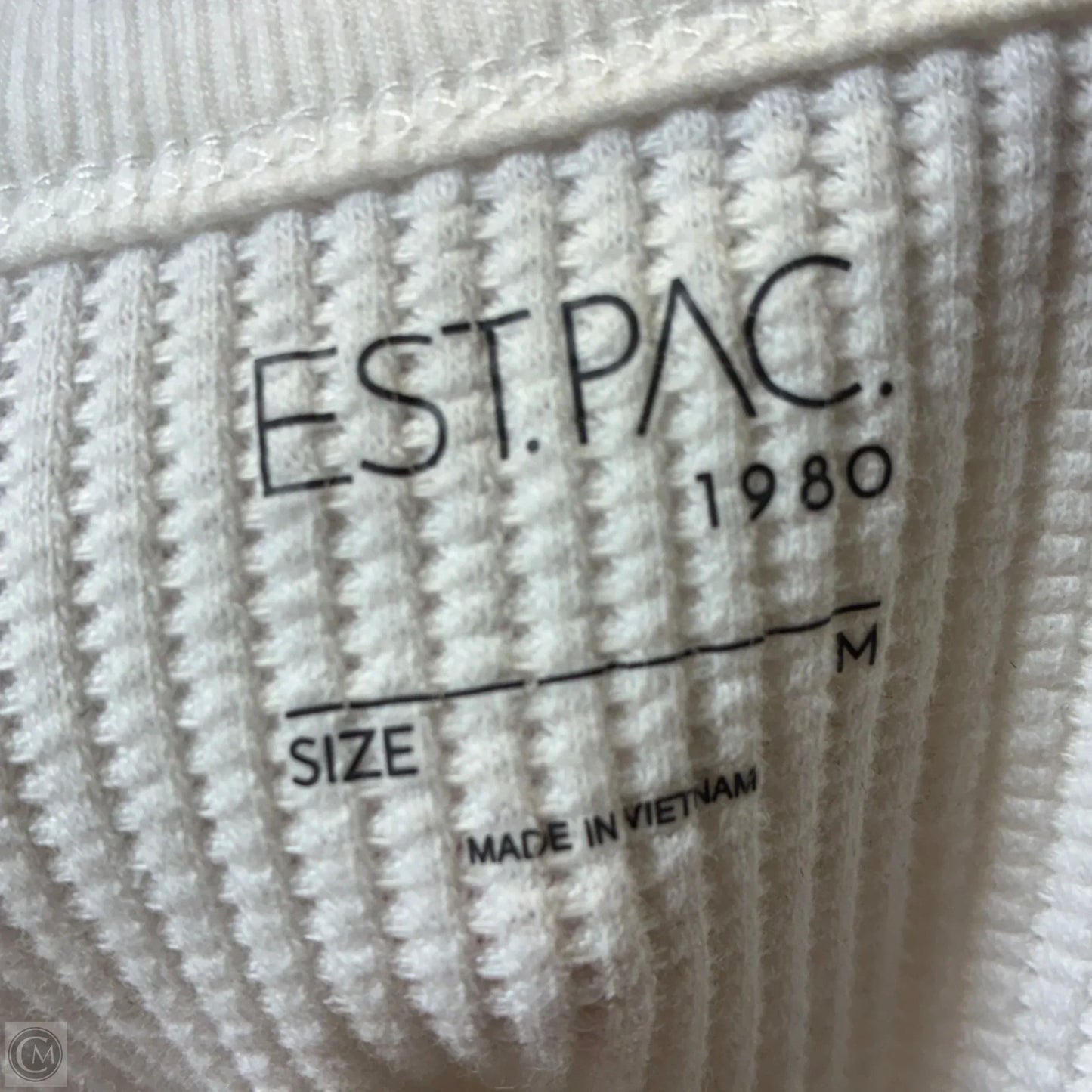 Top Short Sleeve Basic By Cmf In White, Size: M