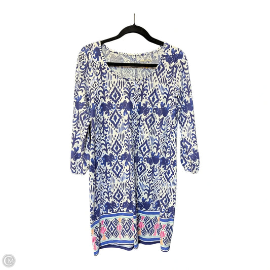 Dress Designer By Lilly Pulitzer In Blue & White, Size: S