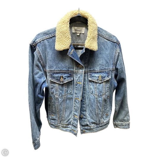 Jacket Denim By Clothes Mentor In Blue, Size: M