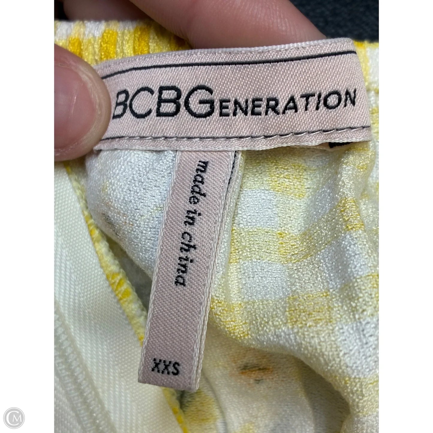 Dress Casual Short By Bcbgeneration In Yellow, Size: Xxs