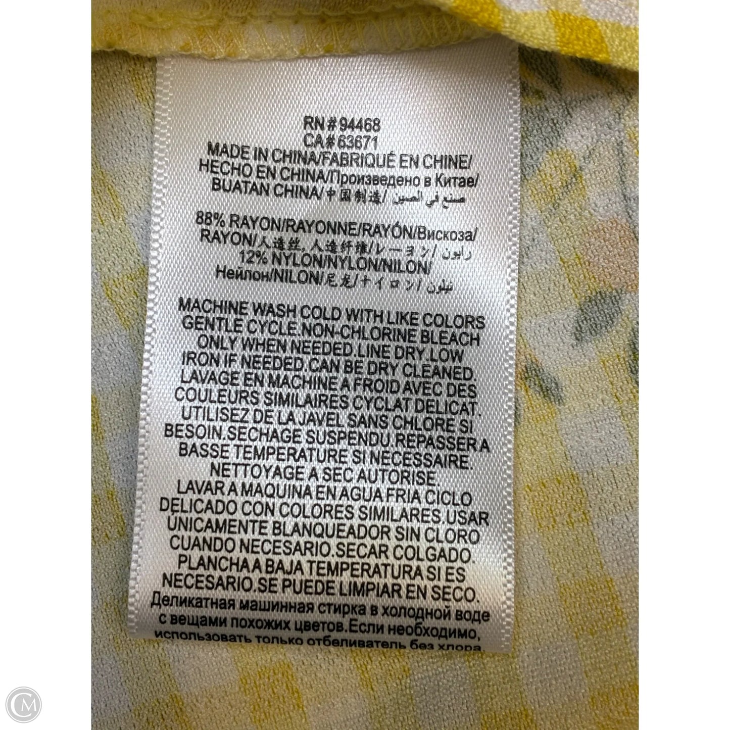 Dress Casual Short By Bcbgeneration In Yellow, Size: Xxs