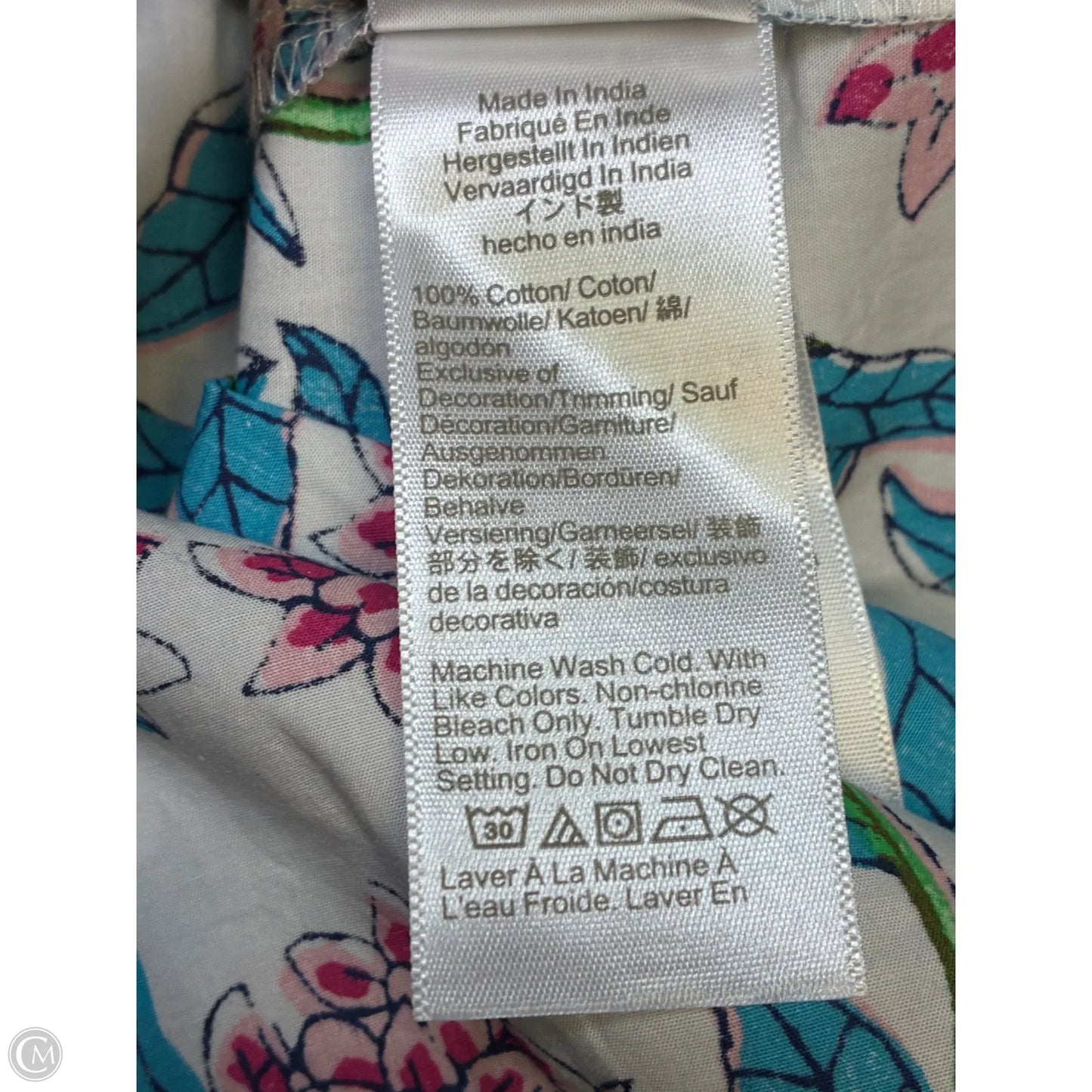 Blouse Short Sleeve By J. Crew In Floral Print, Size: L