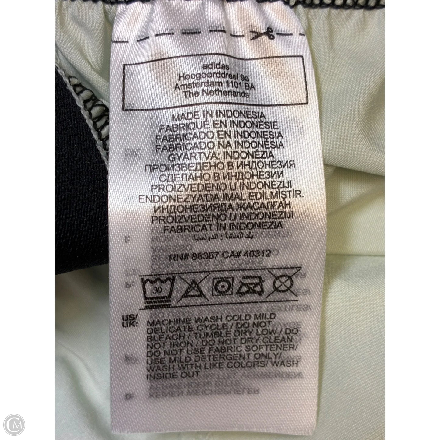 Athletic Shorts By Adidas In Green, Size: L