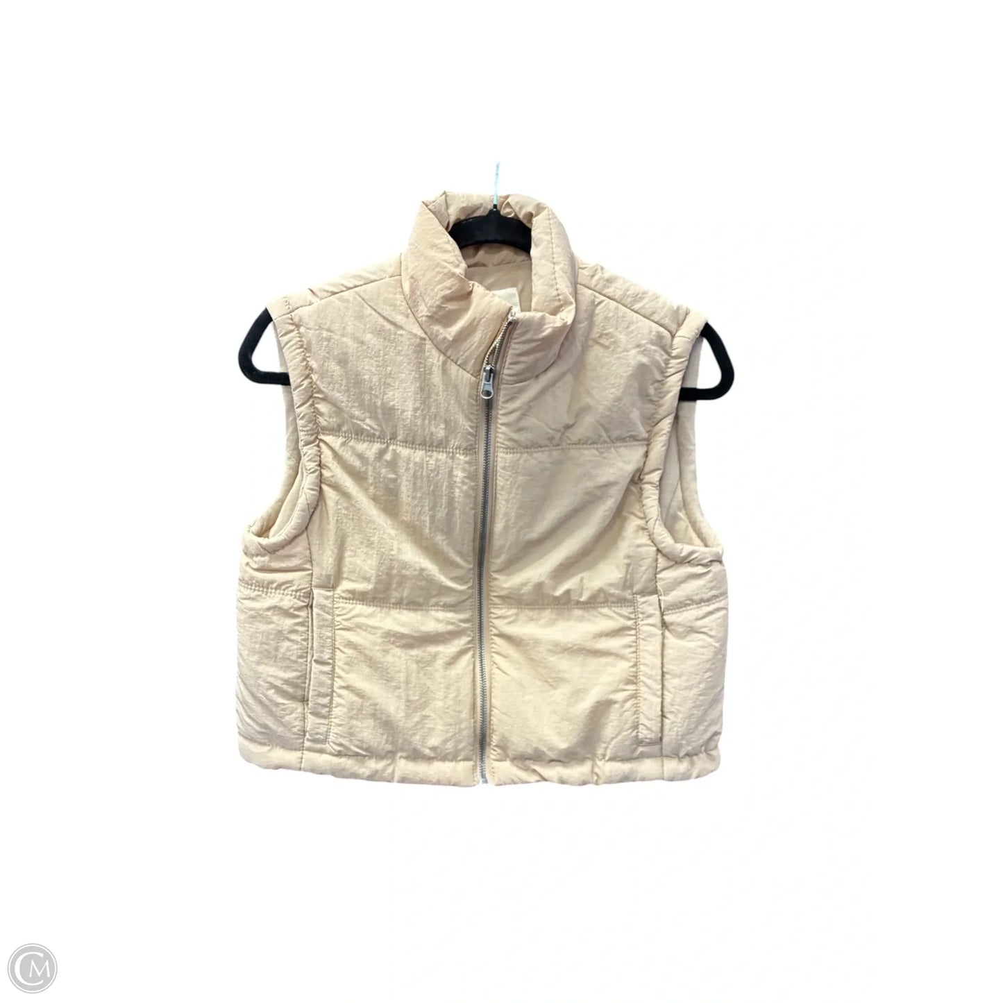 Vest Puffer & Quilted By Thread And Supply In Beige, Size: S