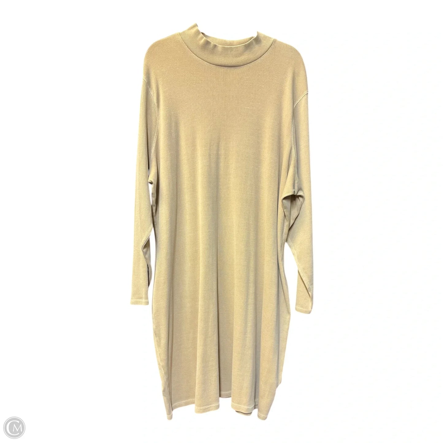 Dress Casual Midi By Old Navy In Tan, Size: 4x