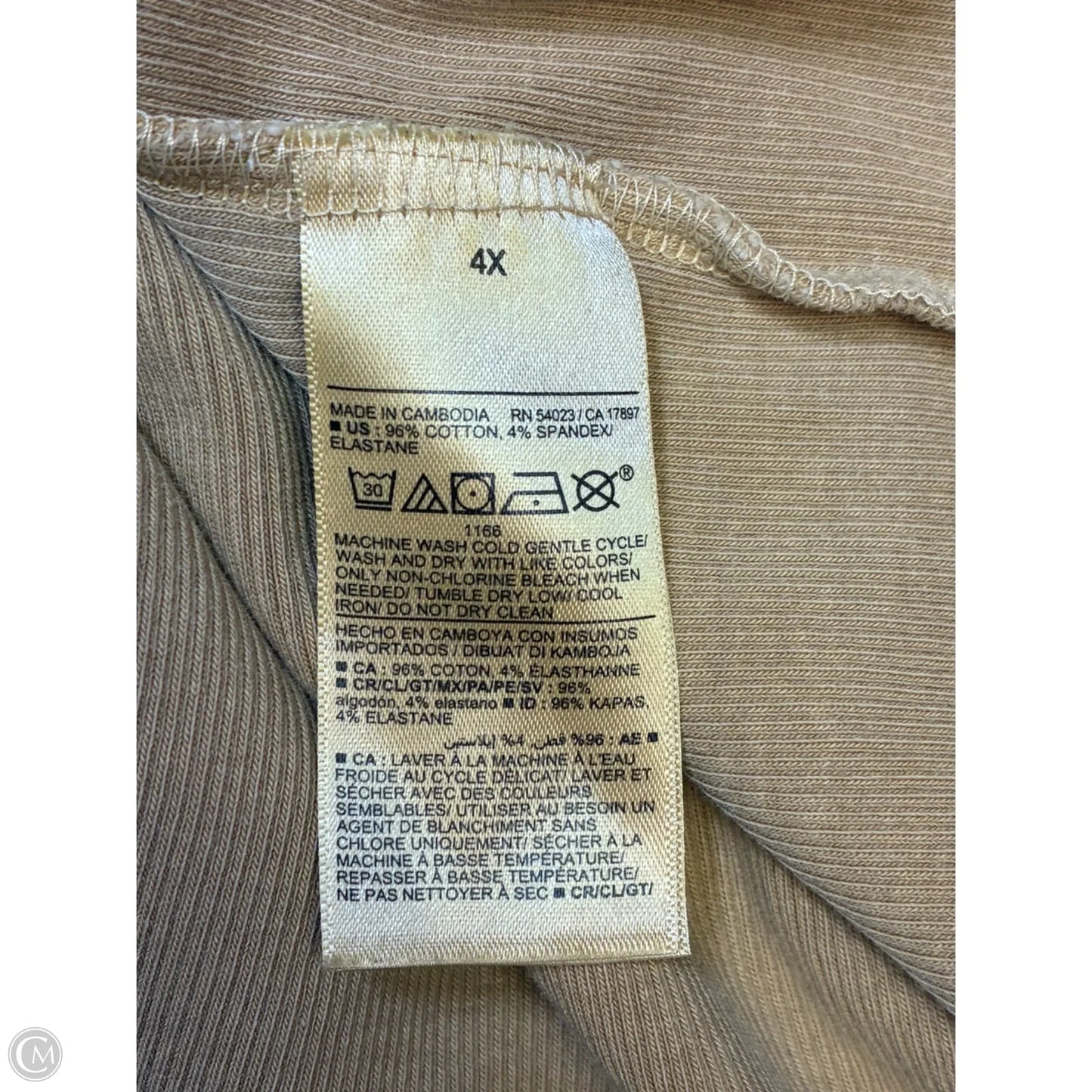 Dress Casual Midi By Old Navy In Tan, Size: 4x