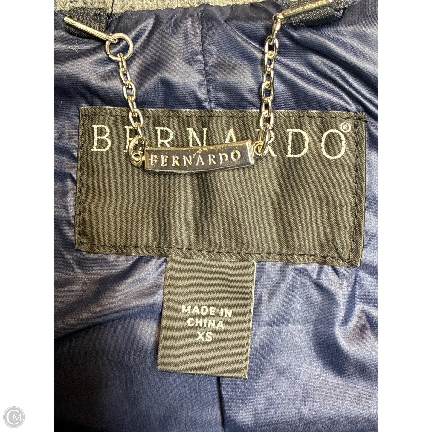 Coat Puffer & Quilted By Bernardo In Blue, Size: Xs