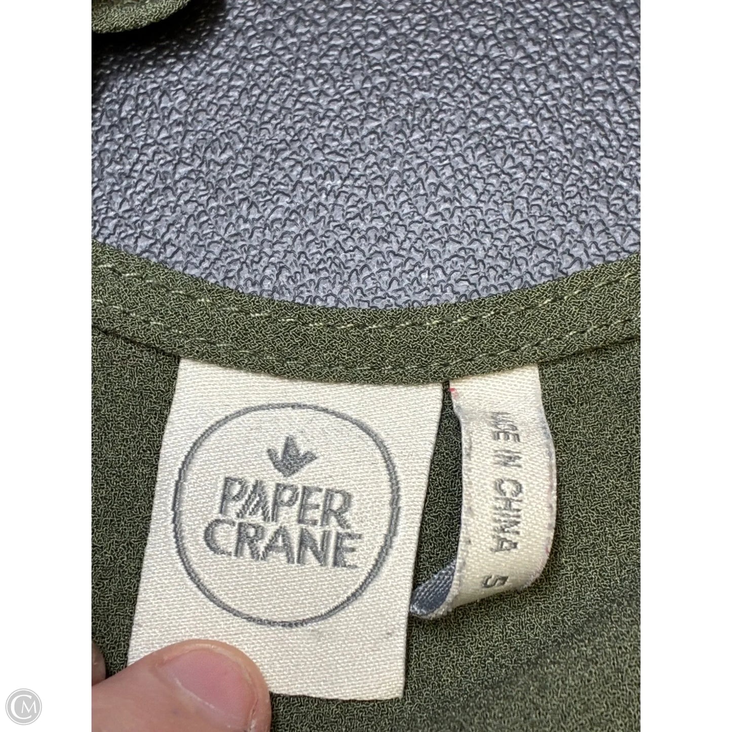 Blouse Sleeveless By Paper Crane In Green, Size: S
